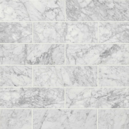 Msi Carrara White 4" X 12" Polished Marble Floor And Wall Tile, 15PK ZOR-NS-0065